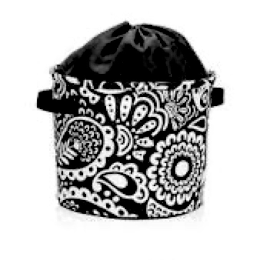 Cinch top bin black playful parade